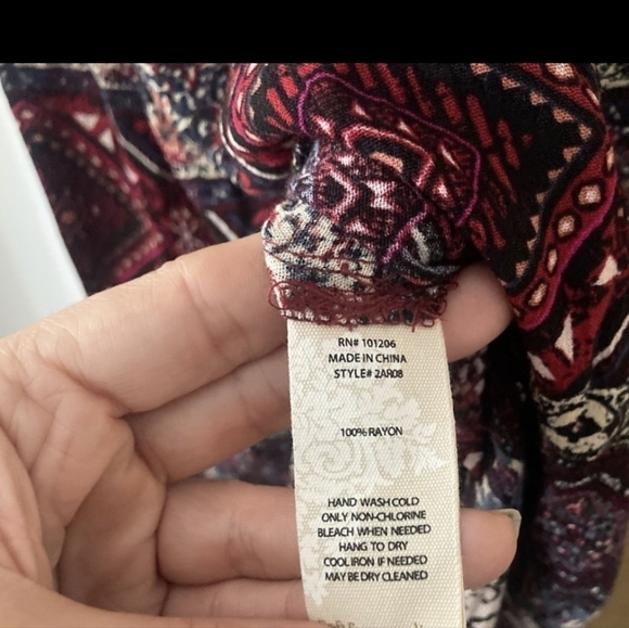 Soft Surroundings Bohemian Marcelo maxi dress in Merlot Color way - Picture 5 of 10